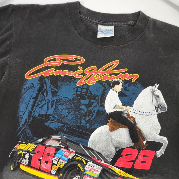 Gildan Other - Black Vintage 1996 Ernie Irvan NASCAR Racing T-Shirt Size M Unfinished Business